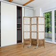 thumbnail image 3 of Compact Foldable Screen Mover Stand With Wheels For Relaxation Area Partition Bracket Feet 1Set, 3 of 5