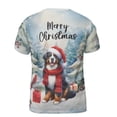 thumbnail image 2 of Merry Christmas Bernese Mountain Dog Enjoys Woofmas Winter Xmas Holiday All Over Print 3D Shirt Unisex Merch Berner Lover Gifts - 02022, 2 of 6