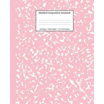 Young Dreamers Press Wide Ruled Composition Notebooks, Paperback, Pink Marble, 100 Sheets