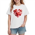 thumbnail image 3 of Piuwrlz Girl Graphic Shirts Tops Girls Short T-Shirts Sleeve Cotton Pullover White Size 9 Years, 3 of 10