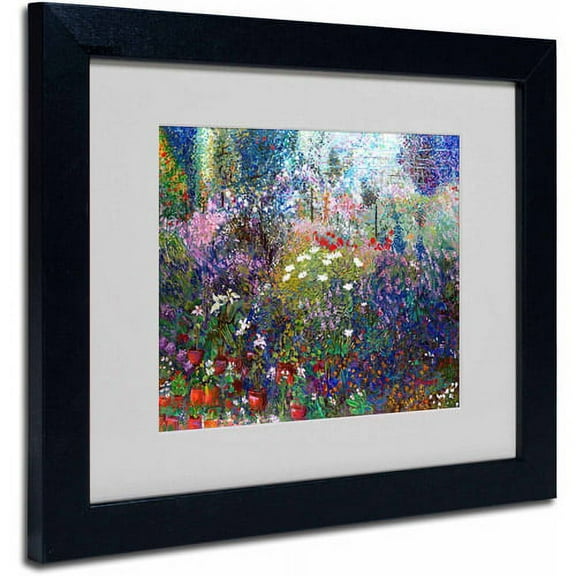 Trademark Fine Art "Garden In Maui II" Canvas Art by Manor Shadian, Black Frame