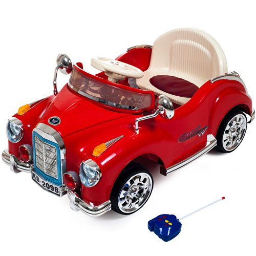 Lil' Rider Ride On Toy Car, Battery Powered Classic Car Coupe With Remote Control and Sound by Toys for Boys and Girls, 3 Year Olds And Up (Red)