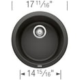 thumbnail image 7 of BLANCO RONDO Bar Undermount - Cinder, 7 of 7