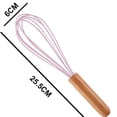 thumbnail image 2 of Fouet de Cuisson en Fil de Silicone Premium, Batteur à Œufs en Silicone en Acier Inoxydable, Batteur à Œufs Coloré, Mélangeur, Outils de Cuisson 10 Pouces, 2 of 5