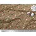 thumbnail image 2 of Soimoi Rayon Fabric Anchor Hook,Shell & Starfish Ocean Print Fabric by Yard 42 Inch Wide, 2 of 3