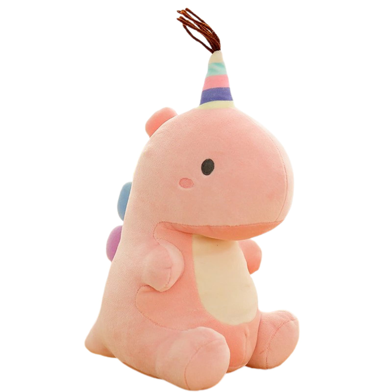 Pink Dinosaur Plushie Cute Stuffed Animal Cartoon Plush Toy 11" Gift  