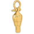 thumbnail image 4 of 14K Yellow Gold 3-D Swivel w/Shackle Bail Charm - 36.1mm, 4 of 7