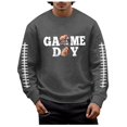 thumbnail image 1 of toraway Chandails en Molleton pour Hommes à Capuche Zippés devant Chandails en Molleton de Football Grande Taille Pulls Mode Chandails en Molleton Logo Imprimé Vêtements de Vacances Hauts Chandails en Molleton Surdimensionnés, 1 of 4