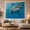 Shark Swimming, variant on Great White Shark with Open Jaws in Deep Blue Ocean, Dramatic Digital Art for Shark Lovers, Hyper-Realistic Wall Art Decor Housewarming Gift Tapestry Wall Hanging for Bedroom and Living Room