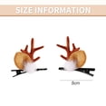 thumbnail image 2 of ENTASSER Christmas hair clips Antler hair accessories Elk duck bill clip new clip head wearstyle3, 2 of 5