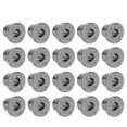 thumbnail image 2 of 20 piezas de tacón alto, cubierta protectora de Metal, tapón, accesorios para zapatos DIY, 12/14/17mm, negro, 14mm, 2 of 8