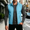 thumbnail image 2 of Thousandth Men's Lightweight Zip Up Outdoor Vest Sleeveless Windproof Golf Tops Travel Outerwear Gilet with Reflective Trim, 2 of 8