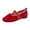 Red, variant on Womens Flats Square Toe Ballet Flat Shoes Ankle Strap Dressy Comfortable Slip On Formal Dress Shoes 2026 Fashion Casual Suede Soft Lightweight Low Top Non Slip Walking Shoes Red 8.5 Wide