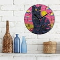 thumbnail image 3 of YAZAOO Decorative Wall Clock Size：25cm Neon Dreams Design Pattern Clock, 3 of 10