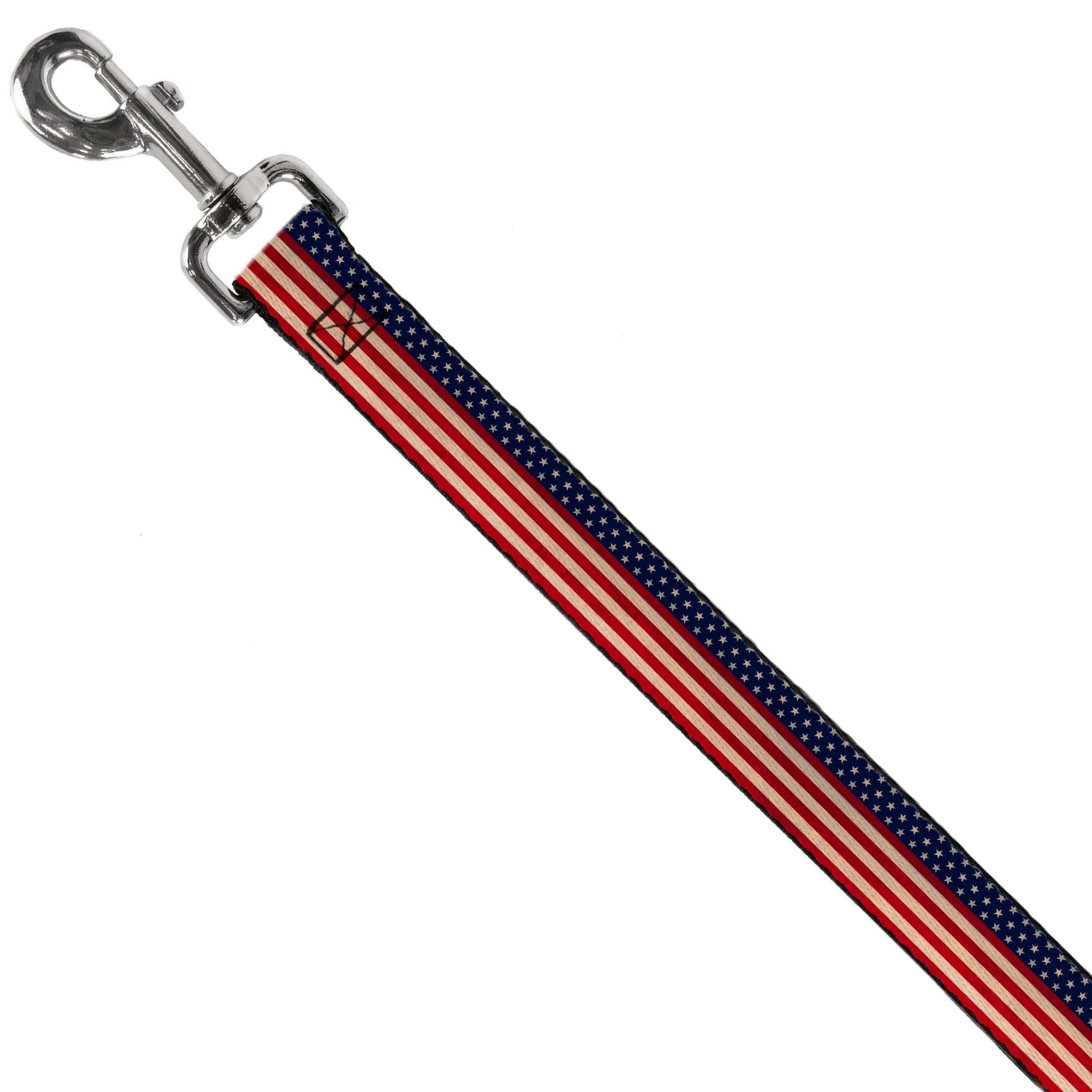 Buckle-Down Pet Leash, Dog Leash, American Flag Stripe, 6 Feet Long 1.0 Inch Wide