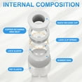 thumbnail image 4 of Uxcell 5pcs Push to Connect Fittings 1/2 Inch Tube OD x 5/16 Inch OD, Tee Plastic Quick Connect Air Hose Pneumatic Fitting Kit Reducing 3 Ways Push Lock Connector PE1/2-5/16, White, 4 of 7