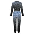 thumbnail image 5 of yardsong Women’S Lounge Set 2 Piece Sweatsuit Outfit Fall Long Sleeve Sequin Print Long Sleeve and Sweatpants Tracksuit Travel Workout Jogger Sets, 5 of 5