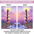 thumbnail image 3 of Seaside Nautical Lighthouse Double Sided Summer House Flag Outdoor Yard Flag 28" x 40", 3 of 6