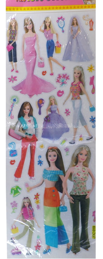 barbie stickers walmart