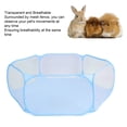 thumbnail image 3 of Pet Cage Tent, Small Animal Playpen Portable Breathable Sturdy Structure  for Rabbits for Indoor Black,Blue,Roseate, 3 of 8