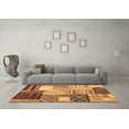 thumbnail image 3 of Ahgly Company Indoor Rectangle Patchwork Brown Transitional Area Rugs, 4' x 6', 3 of 4