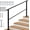 1730x990, variant on 3-Step Outdoor Stair Handrail, Exterior Metal Railing with Mounting Kit for Concrete or Wood Steps, Matte Black