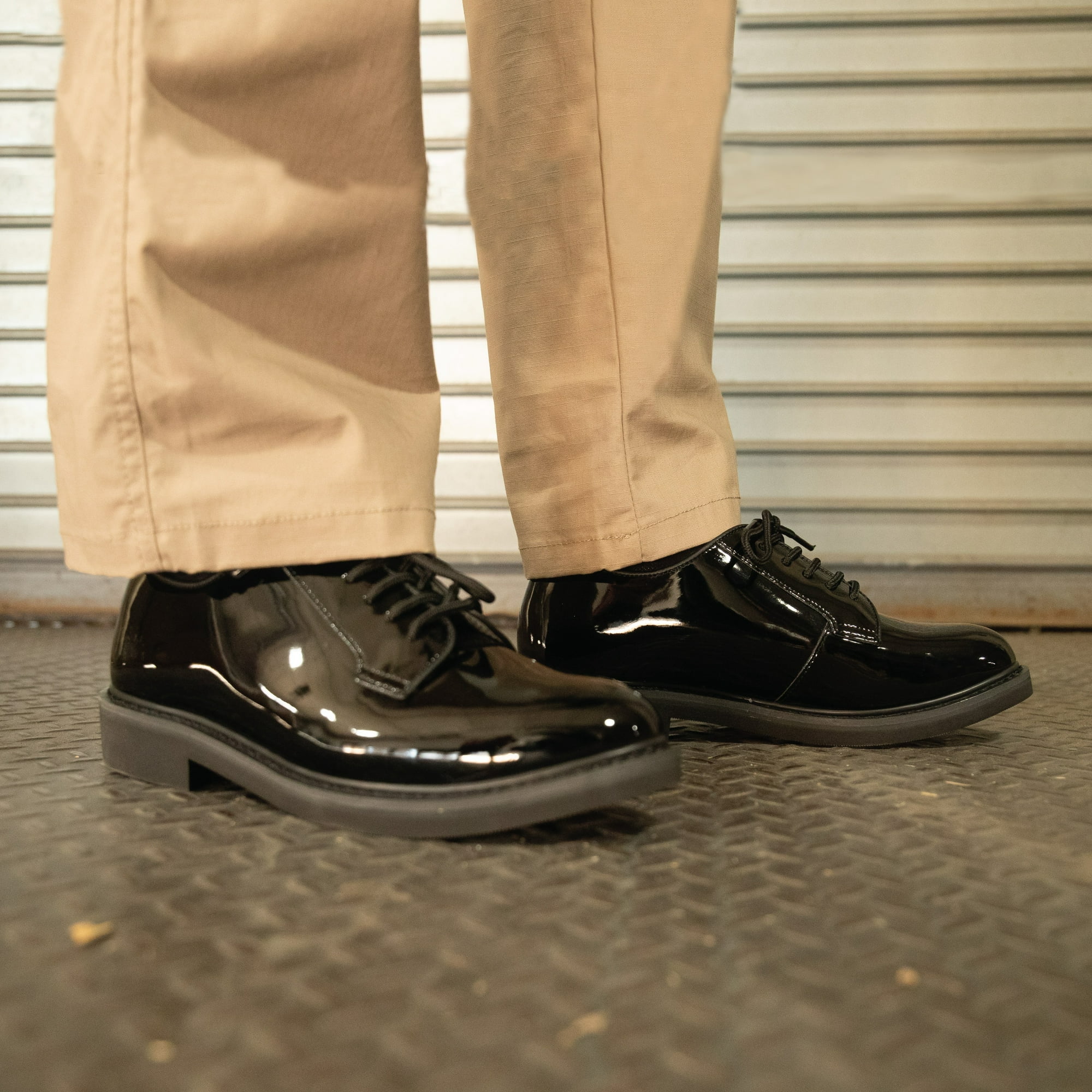 Rothco Uniform Hi-Gloss Oxford Dress Shoe,Regular,4 - Walmart.com