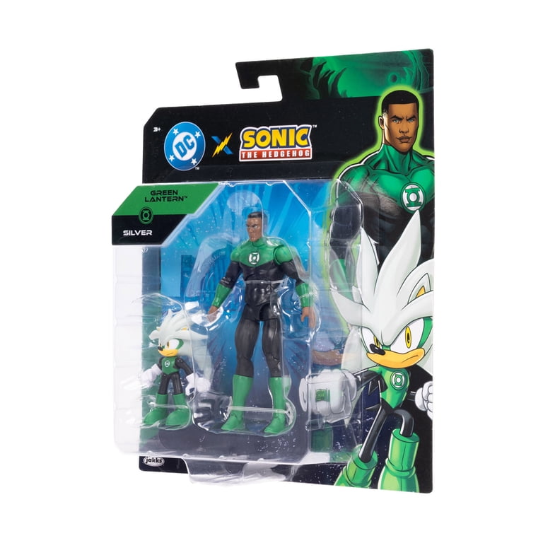 sonic シャドウ×バットマン シルバー×グリーンランタン DC フィギュア Sonic X DC Action Figure Multipack - 2.5 inch Silver & 5 inch