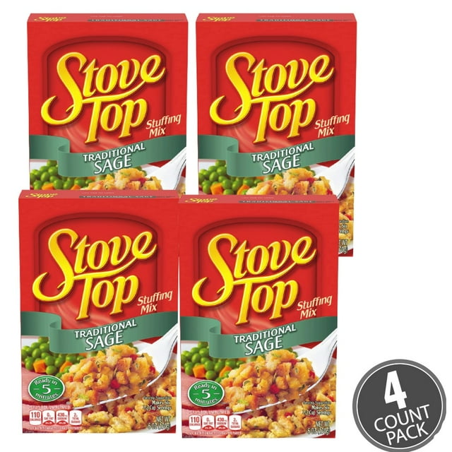 Stove Top Traditional Sage Stuffing Mix 6oz pack of 4