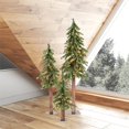 thumbnail image 2 of Vickerman A805181LED Ensemble Arbre Natural Alpine 2 x 3 x 4 Pi. avec 200 Lumières LED Blanc Chaud, 2 of 3
