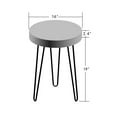 thumbnail image 6 of Greenage Reclaimed Wood End Table, 15.5" x 15.5" x 21" Heigh, Gusset Round, 6 of 12
