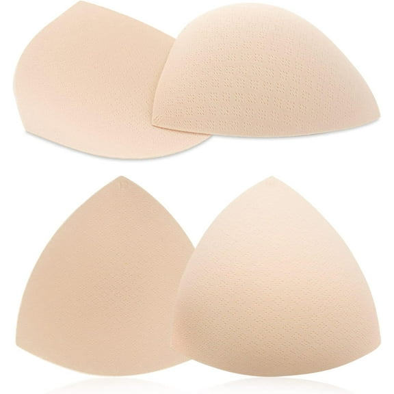 2 Pairs Bra Pads Inserts Breast Enhancers Women's Push Up Bra Pads Inserts Sports Bra Cups Add 1-2 Cup Sizes