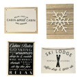 thumbnail image 1 of Set 4 Cuadros Decorativos De Madera Frases Arte Hogar, 1 of 5
