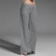 thumbnail image 2 of Pantalones largos de algodón con cintura elástica y pierna ancha para mujer, 2 of 8