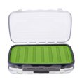 thumbnail image 2 of Caja de Aparejos Doble Cara Clara Insertada Silicona Trastos Almacenamiento Pesca - Verde modelo b Sunnimix Caja de pesca con mosca, 2 of 7