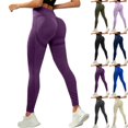 thumbnail image 2 of Anti Cellulite 3D Leggings for Women Butt Lifting Tummy Control High Waisted Compression Resistance Band Yoga Pants Dark Purple S, 2 of 4