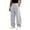 Light Gray #023, variant on Men's Baggy Sweatpants Wide Leg Lounge Cotton Jogging Pants Elastic Waist Joggers with Pockets 2XL