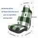 thumbnail image 3 of Balery Green White Lumberjack Plaid Funda de Asiento para Auto con Diseño - Cubierta Frontal Suave y Transpirable con Protector Antideslizante- 1 Unidad, 3 of 5