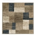 thumbnail image 2 of Superior Modern Geometric Fire Retardant and Anti-Static Indoor Area Rug, 8'x8' Square, Beige-Blue, 2 of 7