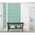 thumbnail image 6 of Ambesonne Forest Peel & Stick Wallpaper for Home, Bird Sika Deer Japanese Art, 13"x100", Seafoam and Umber, 6 of 6