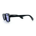 thumbnail image 6 of Hipster Narrow Rectangle Hustler Pop Color Lens Mid Temple Sunglasses Black - Purple, 6 of 8