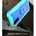 thumbnail image 3 of Allytech Case for Samsung Galaxy A02S 6.5 inch, Three Layer Hybrid Hard PC Soft TPU Rubber Shockproof Kickstand Heavy Duty Case for Galaxy A02S 2021 Release(6.5"), Green + Blue, 3 of 5