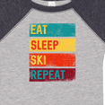 thumbnail image 4 of Inktastic Skiing Eat Sleep Ski Repeat Boys or Girls Baby Bodysuit, 4 of 5
