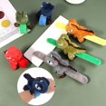 thumbnail image 4 of Pulsera de dinosaurio de peluche con forma de círculo para aplaudir, de dibujos animados de 2024, con forma de tiranosaurio, para el año del dragón, 4 of 5