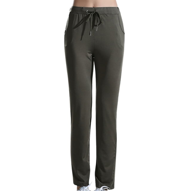 Pantalones de yoga superelásticos de seda de leche para mujer: pantalones deportivos de moda informal