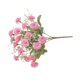 thumbnail image 5 of Bewildely Flores de clavel artificiales de seda blanca, decoración de boda para el hogar, otoño, ramo grande de alta calidad, flores falsas de Flores artificiales rosado PC 1, 5 of 6