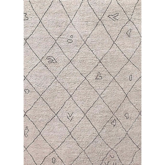 Ahgly Company Indoor Rectangle Mid-Century Modern Pink Pink Solid Area Rugs, 8' x 12'
