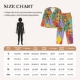 thumbnail image 4 of Fuzoiu Dancing African Womans Print Women's Long-Sleeved Pajama,Lounge Button Down Nightwear,Womens Notch Collar Pajama Set-Small, 4 of 7