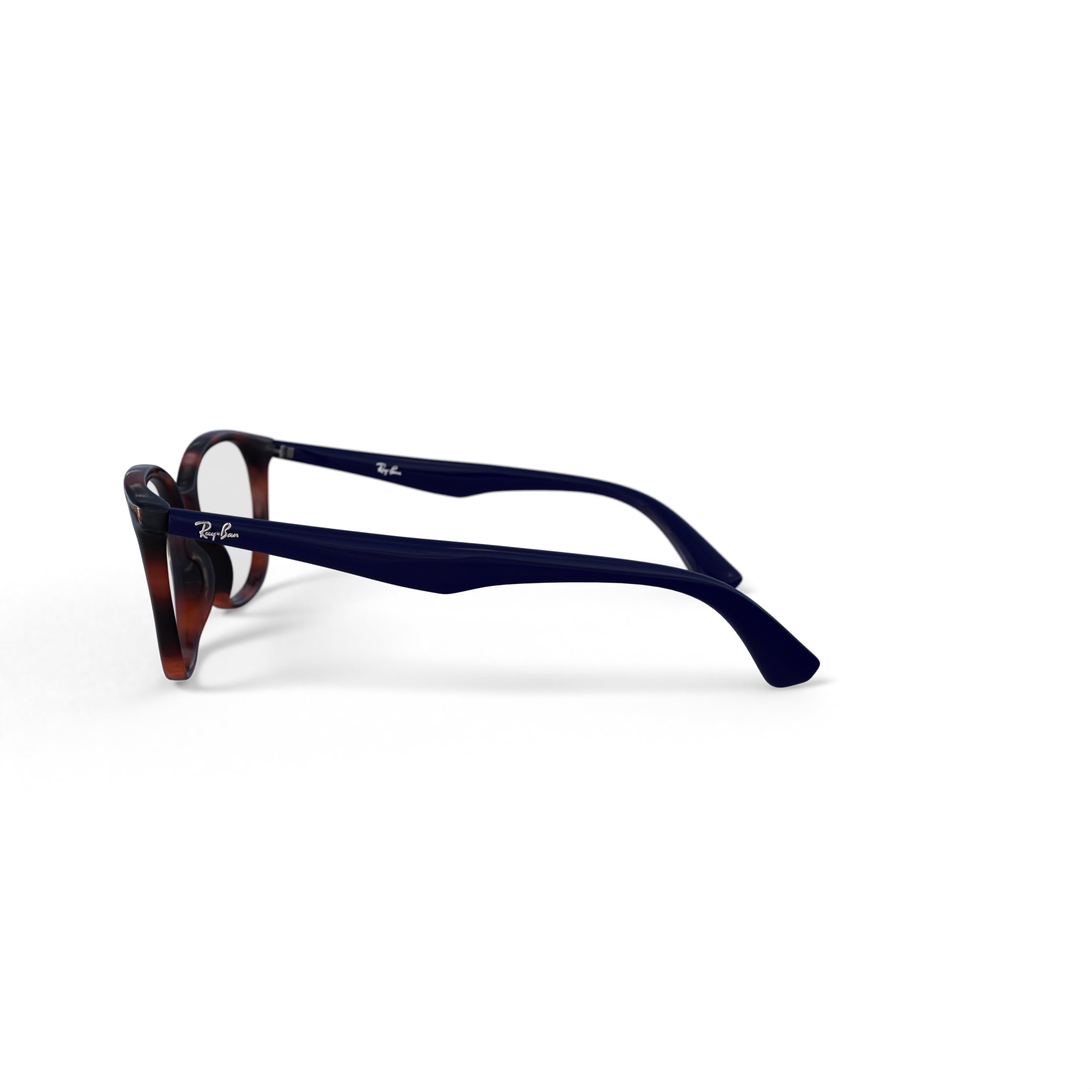 Ray-Ban Unisex Size 52 Rectangular Prescription Eyeglasses with Case, Light Havana/Demo Lens