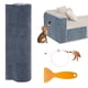 thumbnail image 1 of Rascador para Gatos, Autoadhesivo, 40 × 200 cm, Alfombrilla para rascar con Pegatina para Gatos, rascador de Gato escalado, DIY Trimmable Cat Scratcher, Protege alfombras y sofás (Gris Claro), 1 of 7
